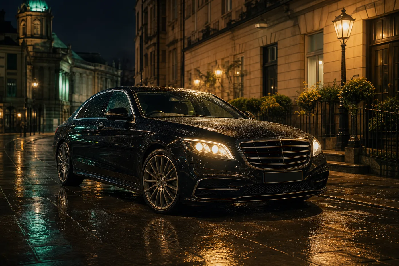 Luxury Mercedes chauffeur car